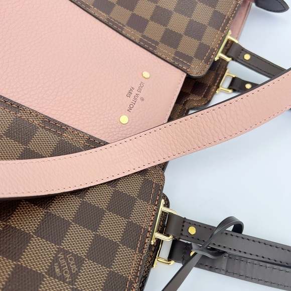 Authentic❤️Louis Vuitton Jersey Tok Zip Tote Crossbody Handbag Damier Leather - Picture 6 of 14